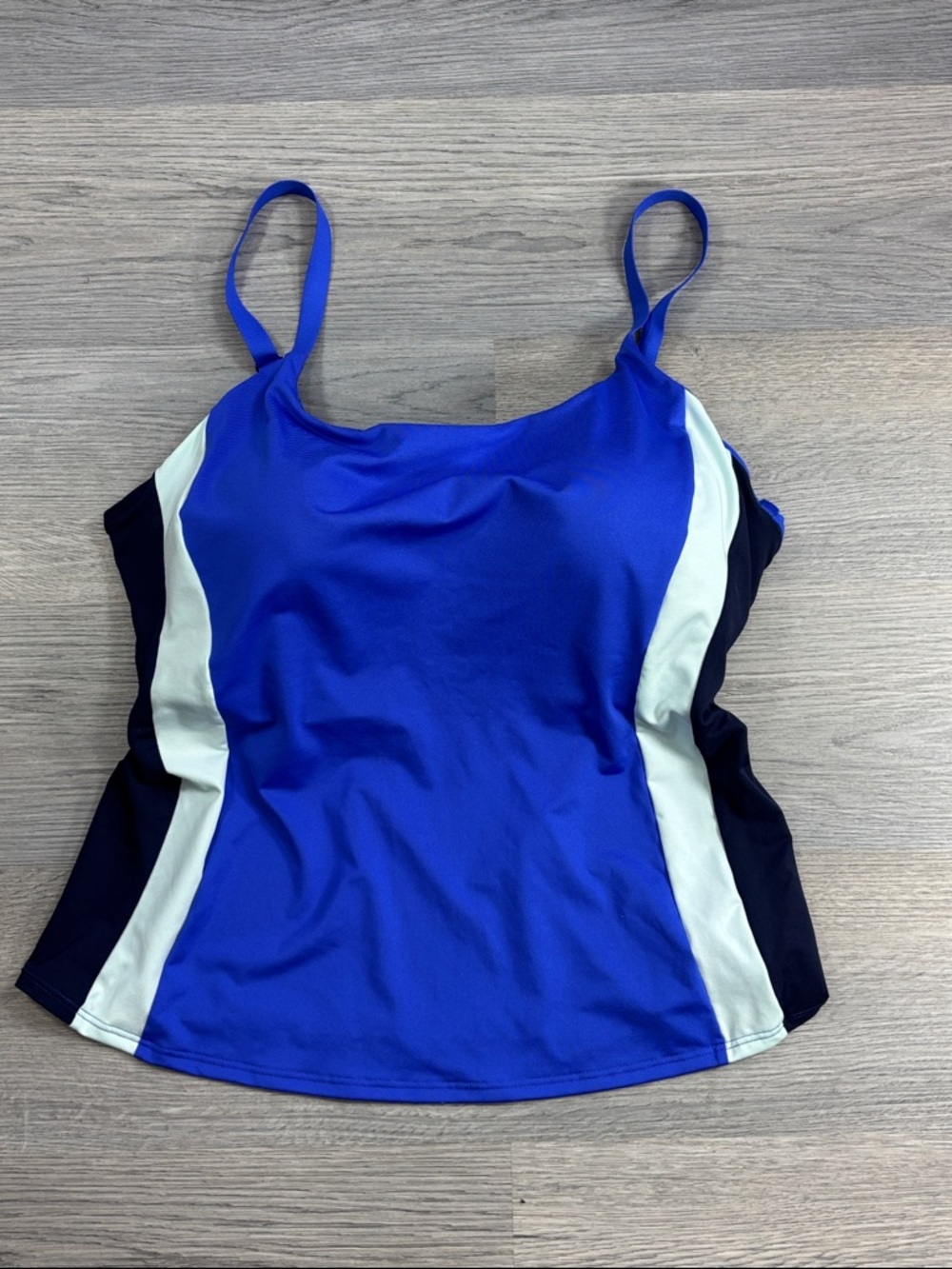 Athleta Coastline Cerulean Blue Bra Cup Tankini‎ Top ONLY - size 36D/DD